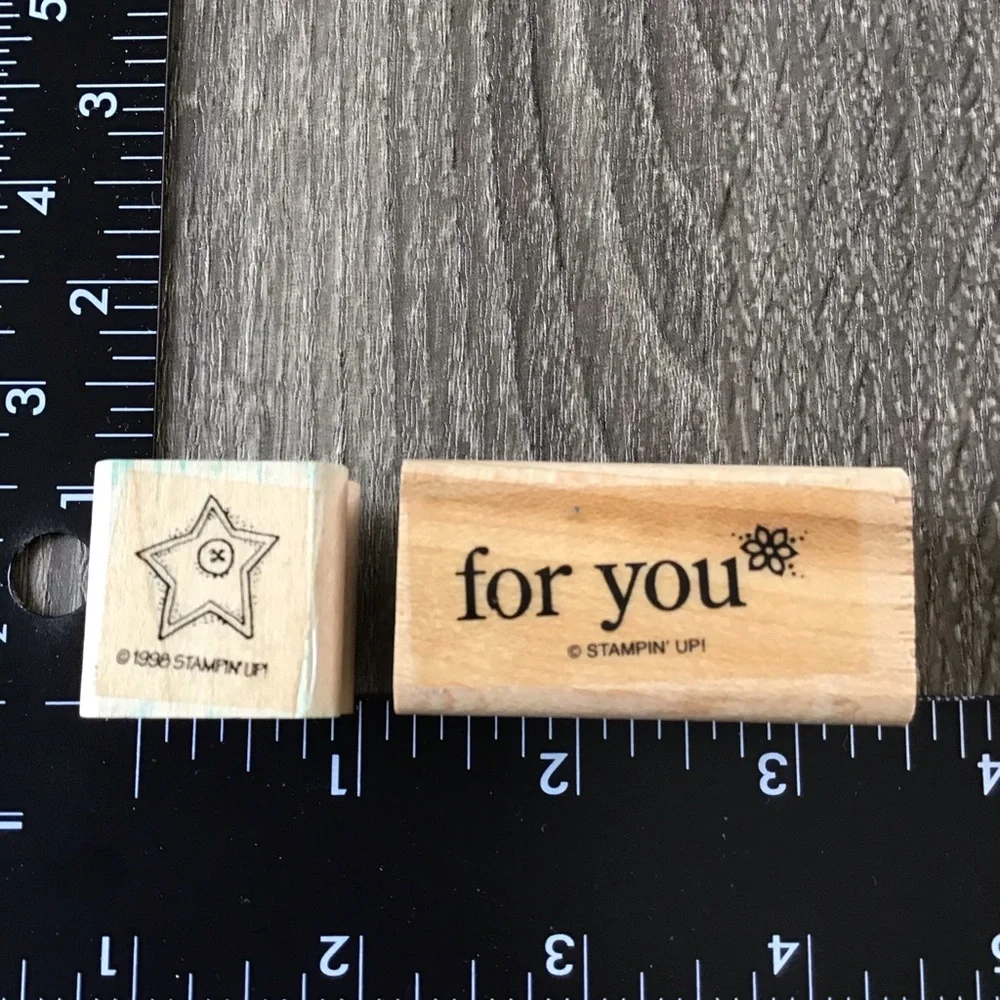 Wood Mounted Rubber Stamps Bundle of 9 Thank You Thinking of You